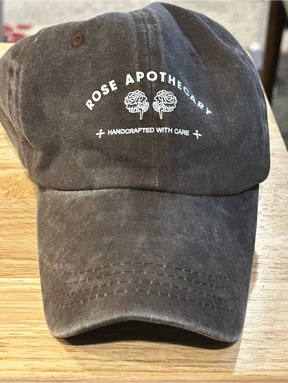 Washed Brown Baseball Cap